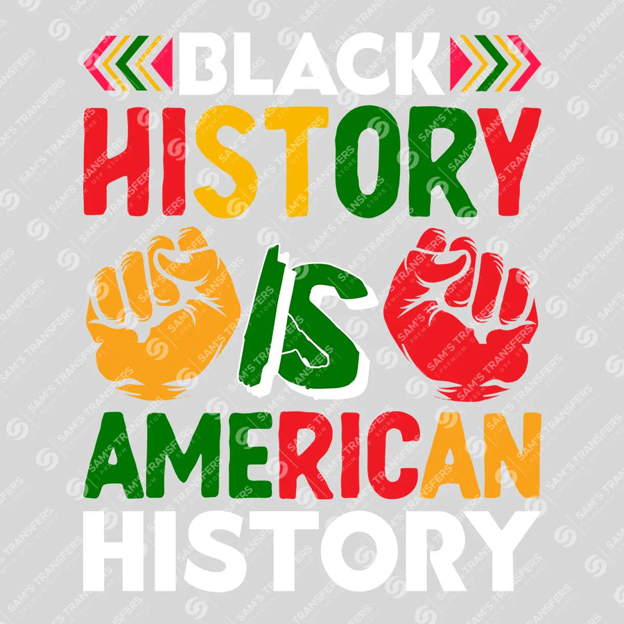 Black History Is American History Ready-to-Press DTF Transfer | SAT10671