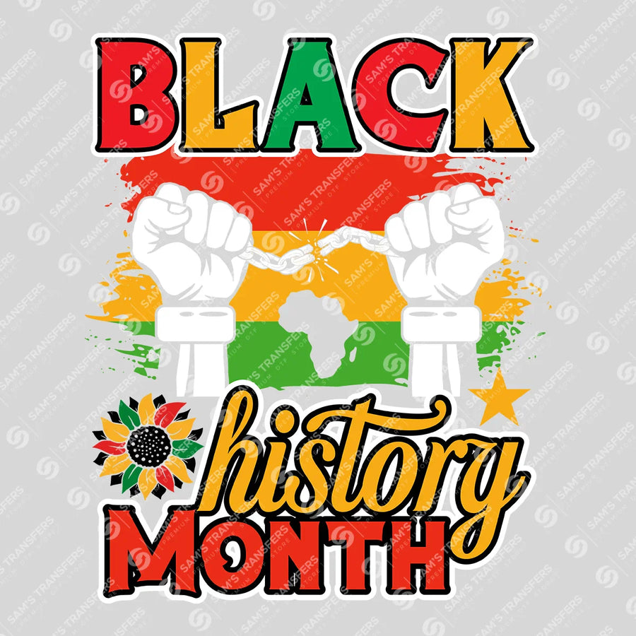 Black History Month Ready-to-Press DTF Transfer | SAT10692