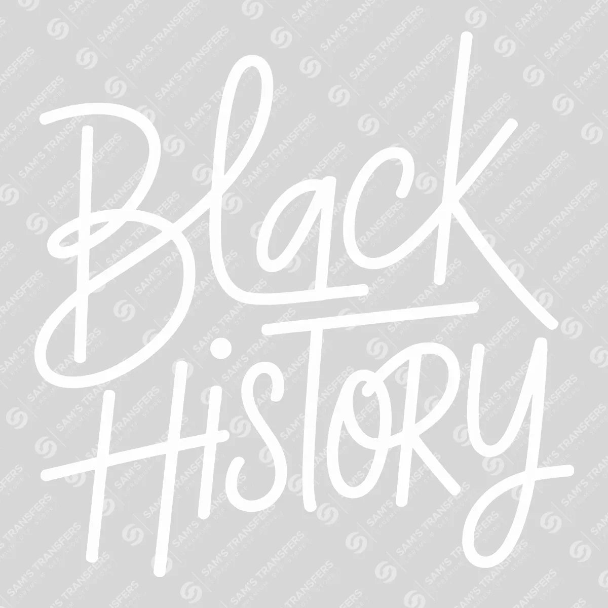 Apparel featuring a Black History-themed DTF transfer.