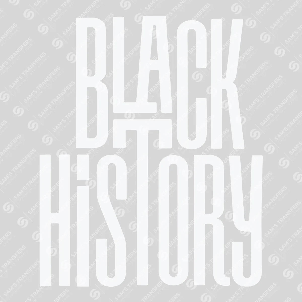 Apparel featuring a Black History-themed DTF transfer.