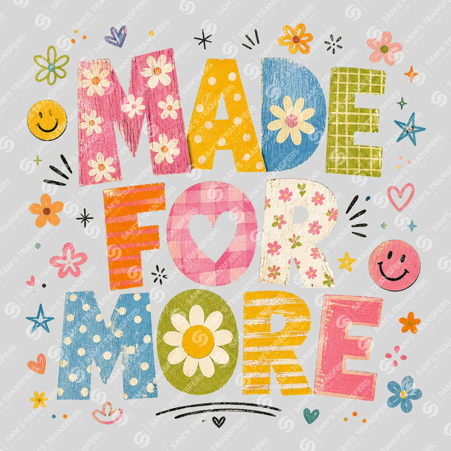 Made For More Ready-to-Press DTF Transfer | SAT10904