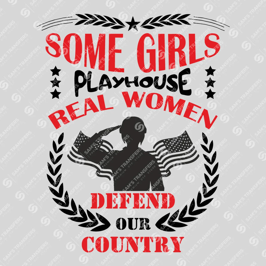 Real Women Defend Our Country Ready-to-Press DTF Transfer | SAT11057