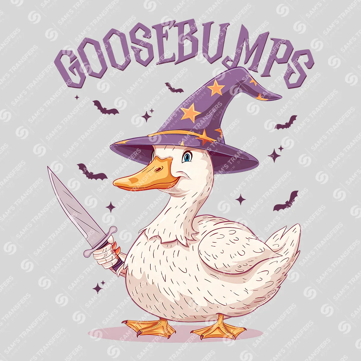 Apparel featuring a Goosebumps-themed DTF transfer.