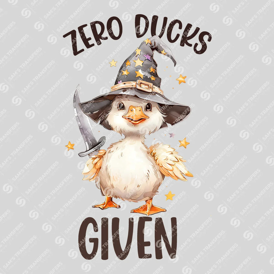 Zero Ducks Given Ready-to-Press DTF Transfer | SAT11133