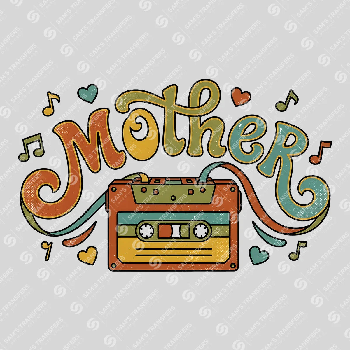 Apparel featuring a Mother-themed DTF transfer.