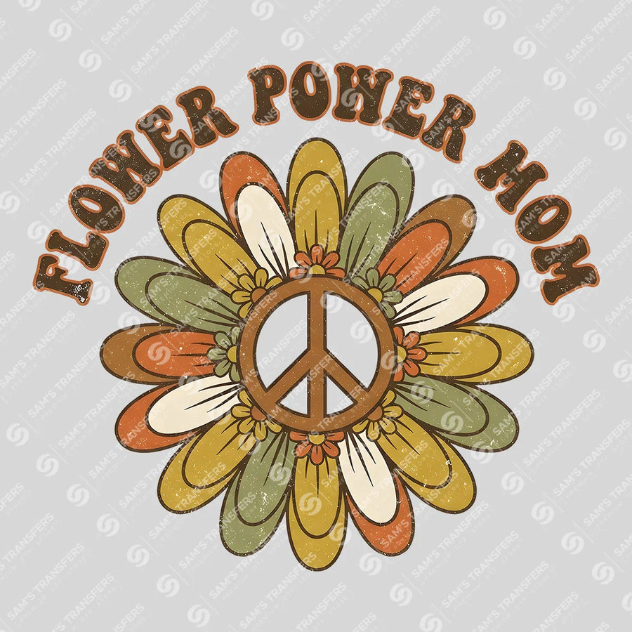 Flower Power Mom Ready-to-Press DTF Transfer | SAT11371