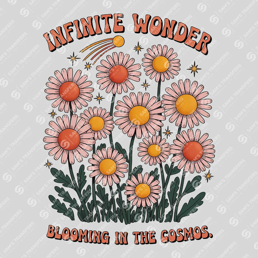 Infinite Wonder Blooming In The Cosmos Ready-to-Press DTF Transfer | SAT11385