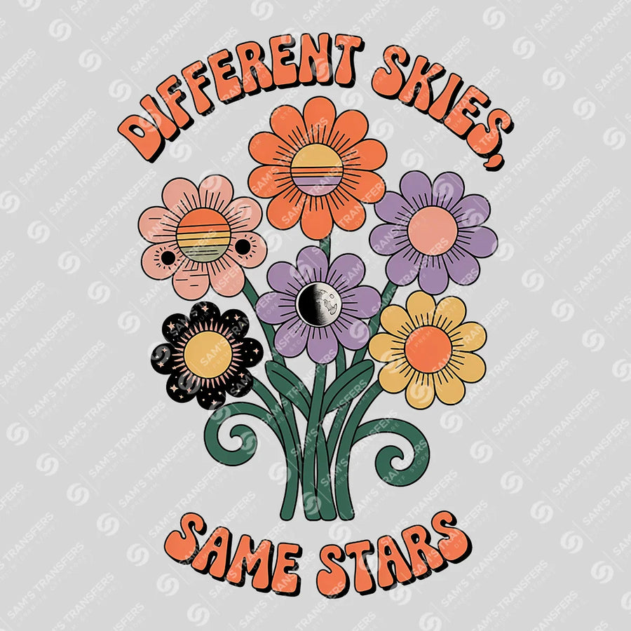 Different Skies Same Stars Ready-to-Press DTF Transfer | SAT11390