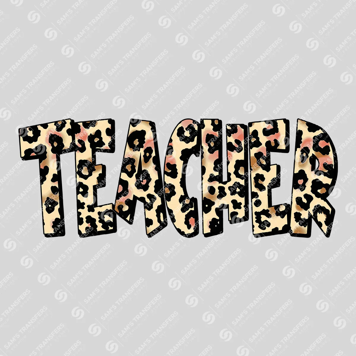 Apparel featuring a Teacher-themed DTF transfer.