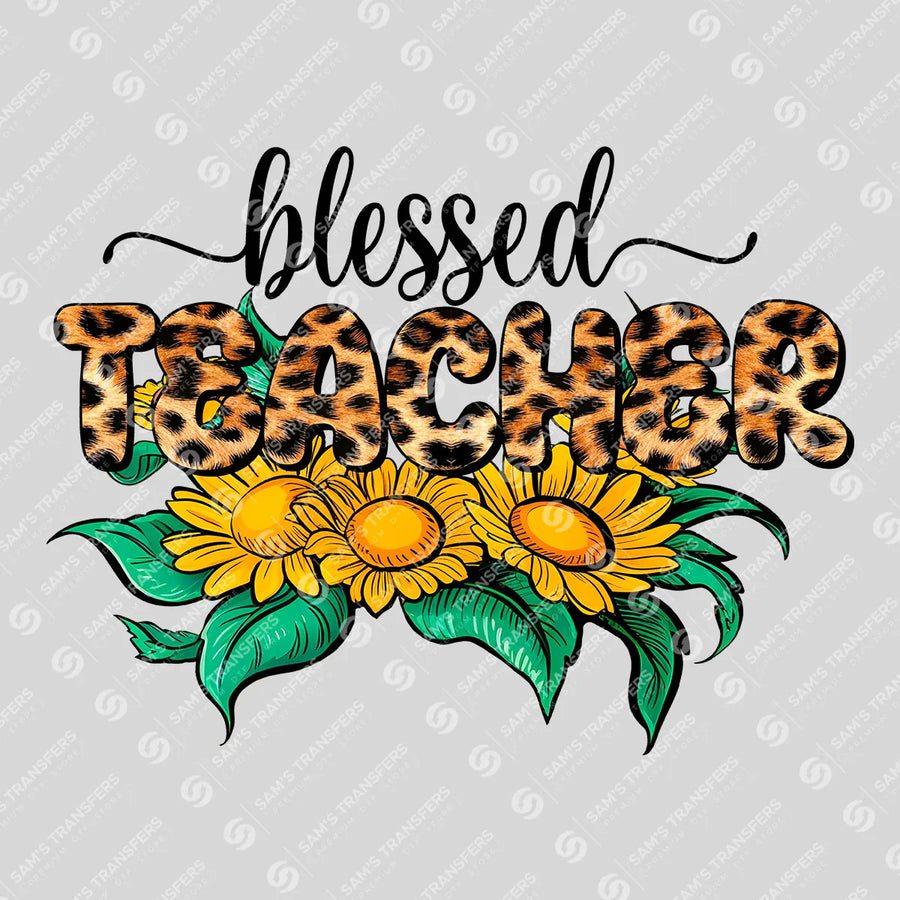 Blessed Teacher Ready-to-Press DTF Transfer | SAT11432