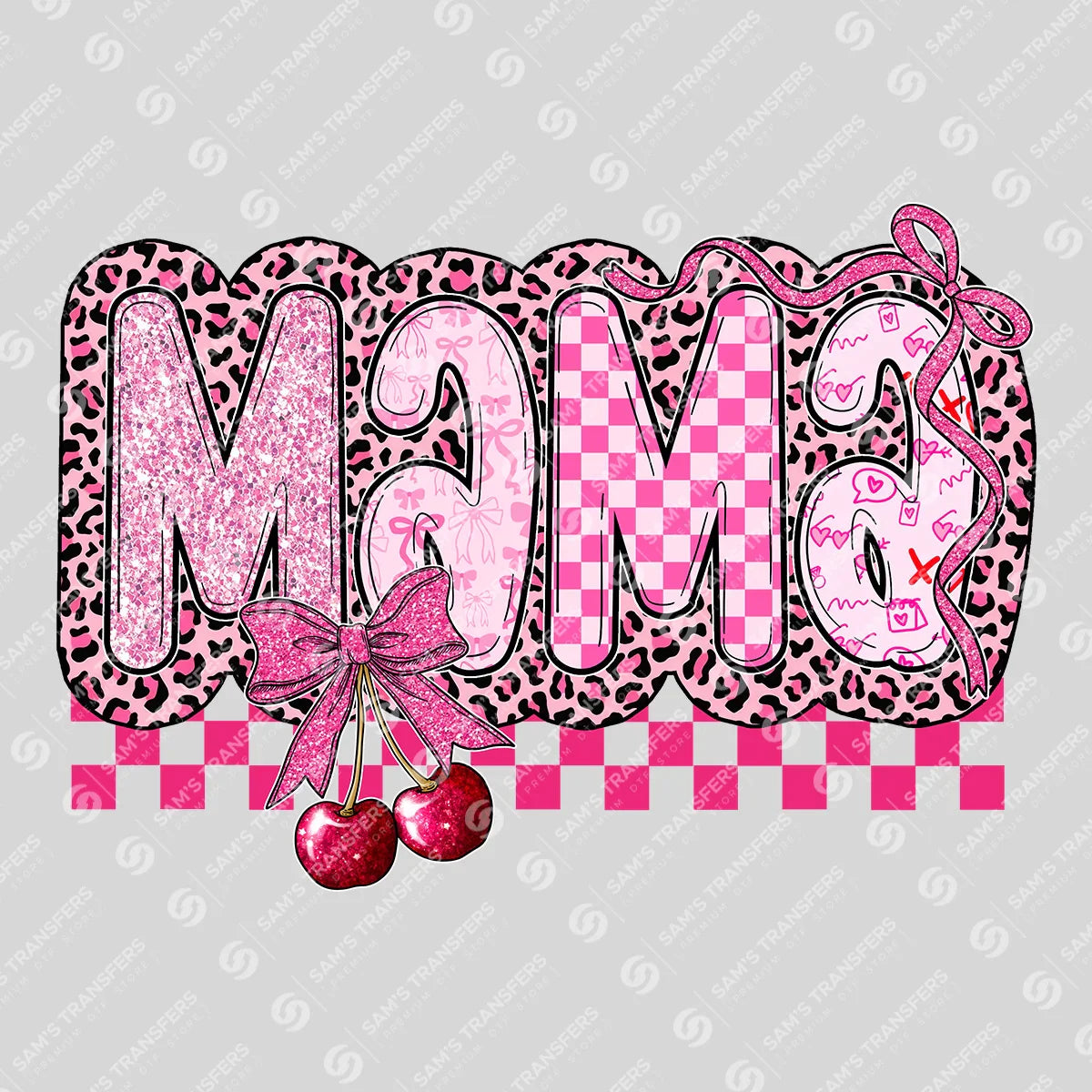 Apparel featuring a Mama-themed DTF transfer.