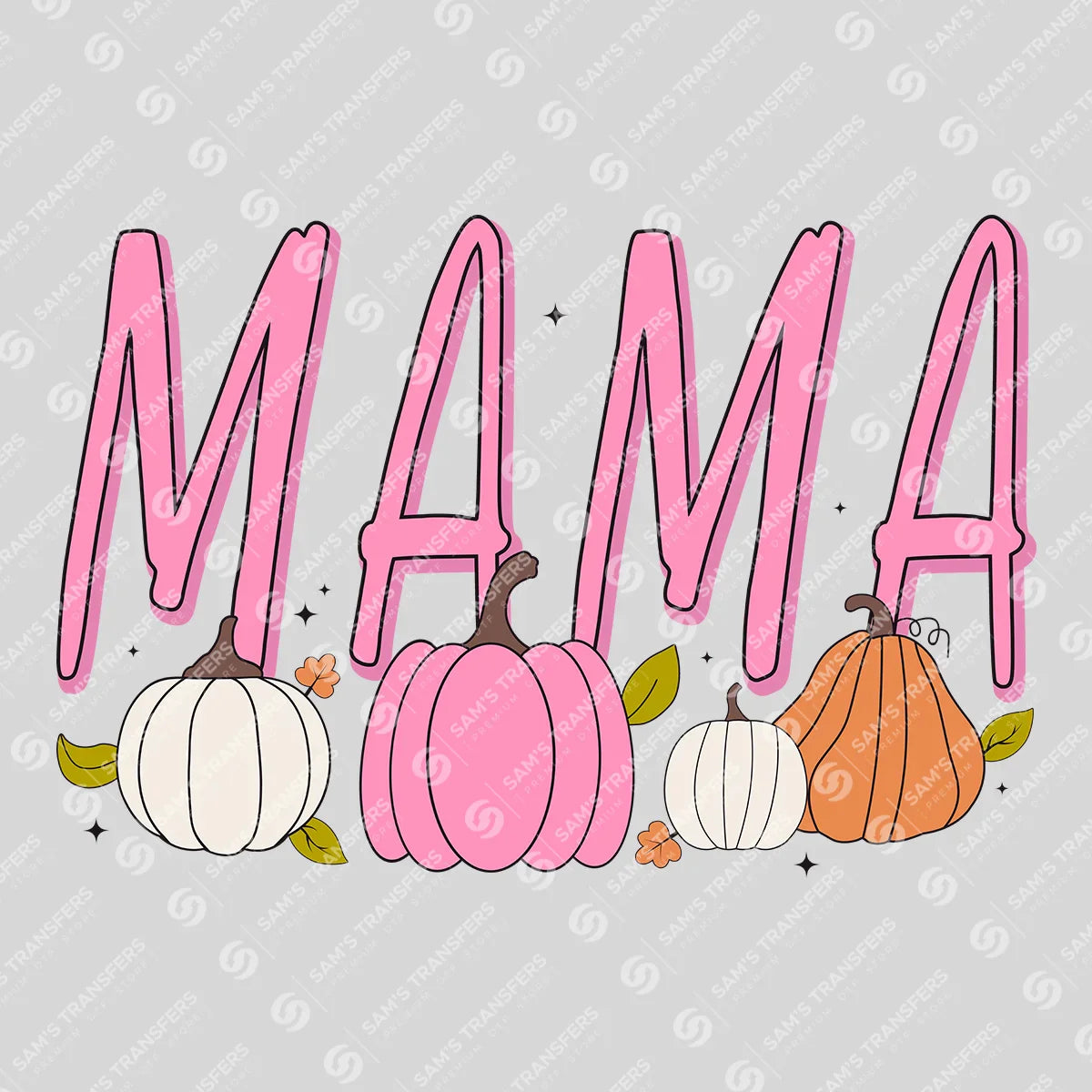 Apparel featuring a Mama-themed DTF transfer.