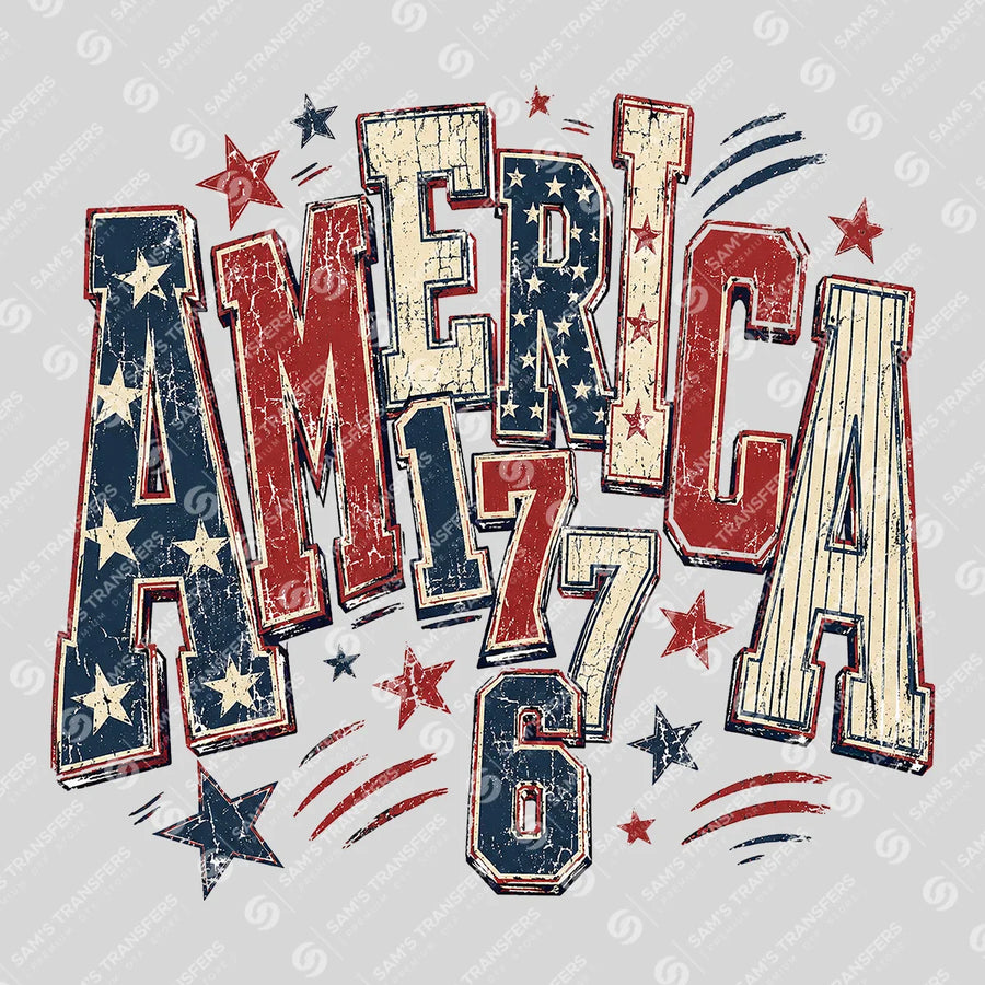 America 1776 Ready-to-Press DTF Transfer | SAT11516