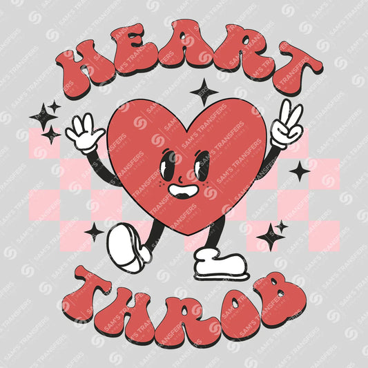 Apparel featuring a Heart Throb-themed DTF transfer.