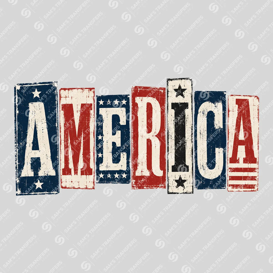 America Ready-to-Press DTF Transfer | SAT11566