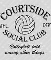 Courtside Social Club Volleyball DTF Transfer Design