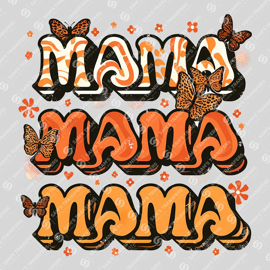 Retro Butterfly MAMA Ready-to-Press DTF Transfer