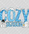 Cozy Season – Snowman & Snowflake Winter DTF Transfer