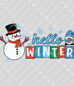 Hello Winter – Snowman & Gnome Holiday DTF Transfer