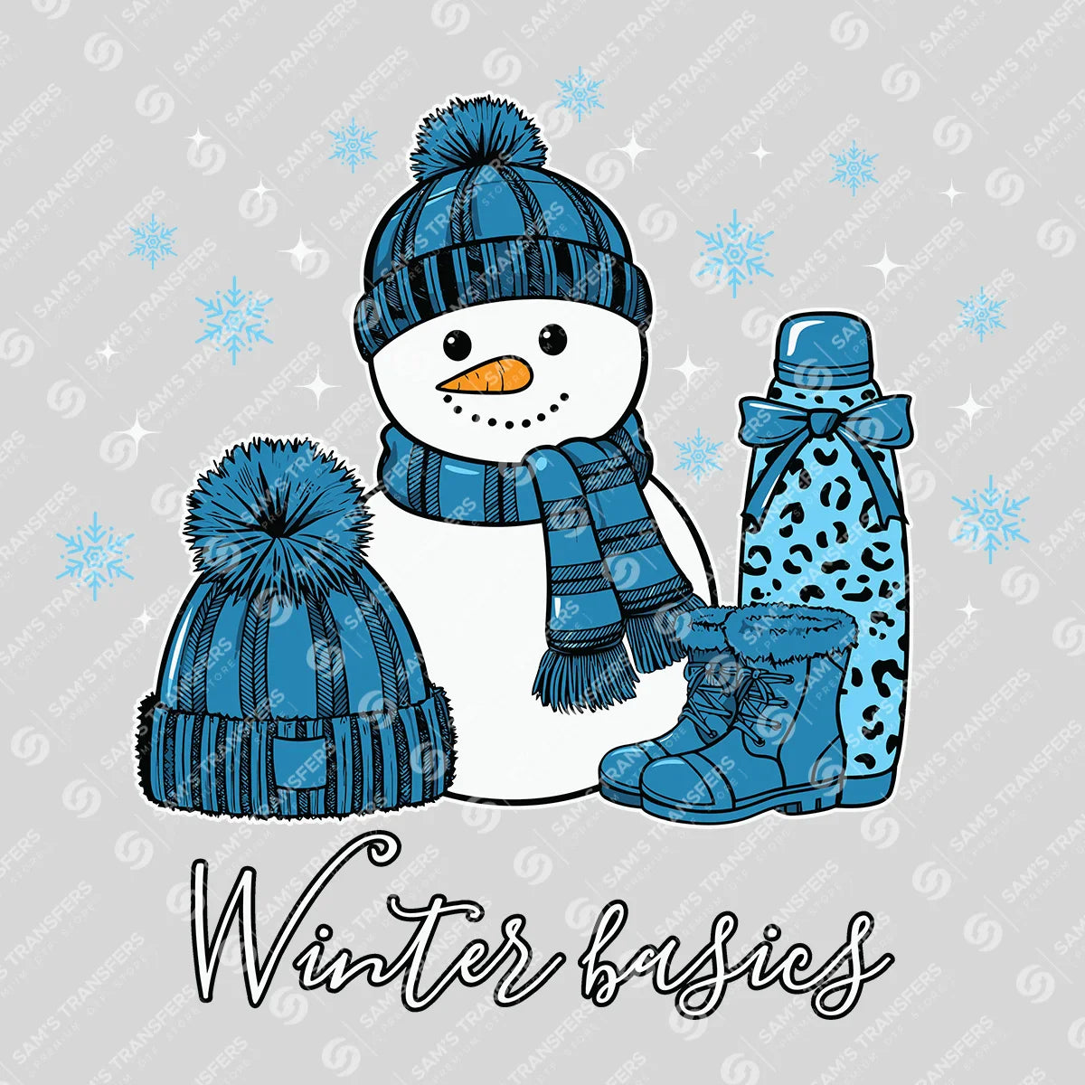 Winter Basics – Snowman & Cozy Accessories DTF Transfer