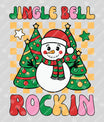 Jingle Bell Rockin’ – Retro Christmas Snowman Sweatshirt