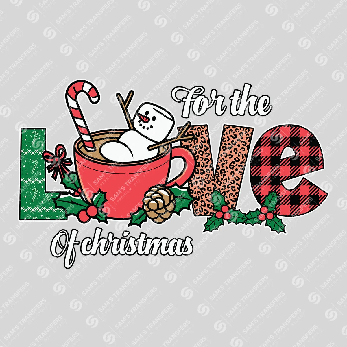 For the Love of Christmas – Festive Hot Cocoa Snowman Sweatshirt