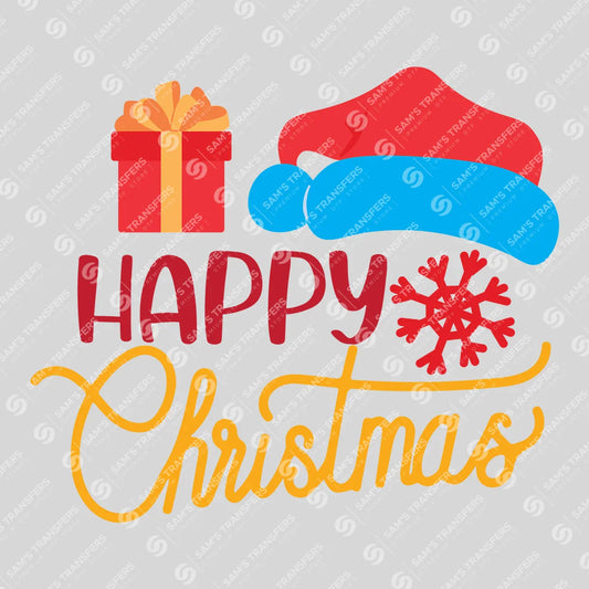 Happy Christmas – Santa Hat & Gift Holiday Sweatshirt