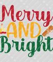 Merry and Bright – Festive White Christmas Sweatshirt