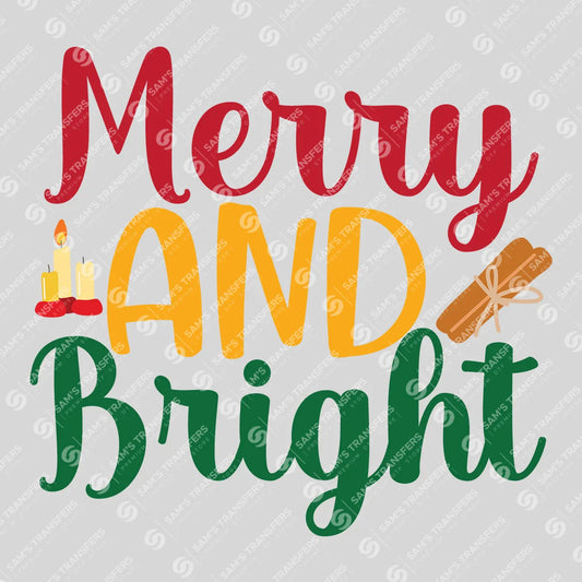 Merry and Bright – Festive White Christmas Sweatshirt