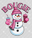 BOUGIE – Pink Snowman Christmas Sweatshirt