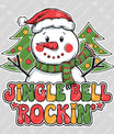 Jingle Bell Rockin’ – Festive Snowman Christmas DTF Transfer