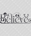 Believe – Elegant Minimal Christmas Script DTF Transfer