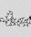 Love in Christmas Lights – Holiday Script DTF Transfer