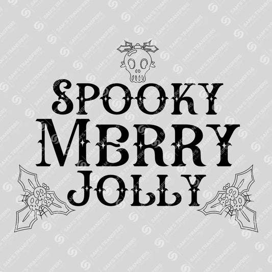 Spooky Merry Jolly – Gothic Christmas DTF Transfer