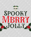 Spooky Merry Jolly – Red & Green Gothic Christmas DTF Transfer