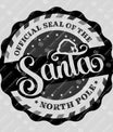 Official Santa Seal DTF Transfer – North Pole Christmas Design