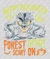 Forest Spirit Halloween DTF Transfer – Scary Tree Monster Design