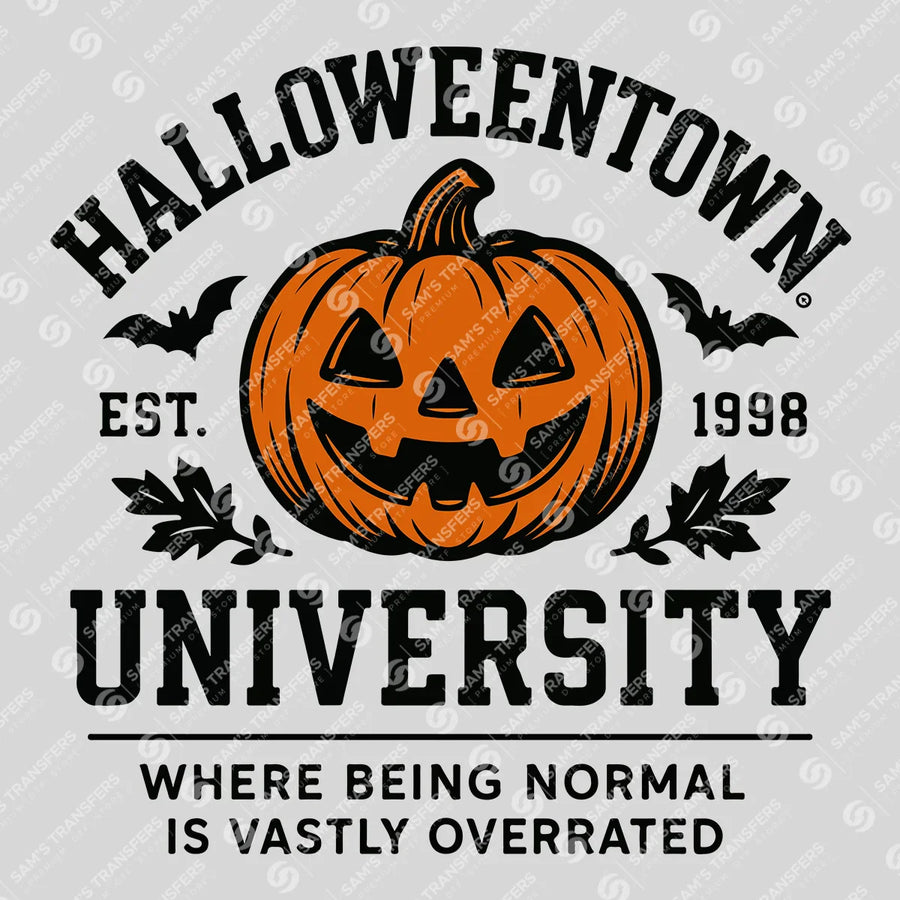 Halloweentown University DTF Transfer – Pumpkin Jack Design