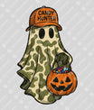 Candy Hunter Ghost – Camo Halloween DTF Transfer