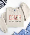 Volleyball Coach All Day DTF Transfer - Sam's DTF Transfers