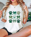 Lucky Paw Prints & Bows St. Patrick’s Day Ready-to-Press DTF Transfer - Sam's DTF Transfers