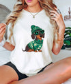 Lucky Dachshund St. Patrick’s Day Ready-to-Press DTF Transfer - Sam's DTF Transfers