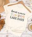 Boat Waves Sun Rays Lake Days DTF Transfer - Sam's DTF Transfers