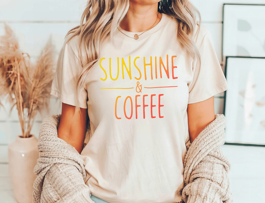 Sunshine & Coffee Ready-to-Press DTF Transfer