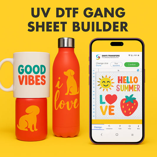 UV DTF Sticker Gang Sheet Builder