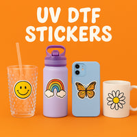 UV DTF Sticker Transfers by Size