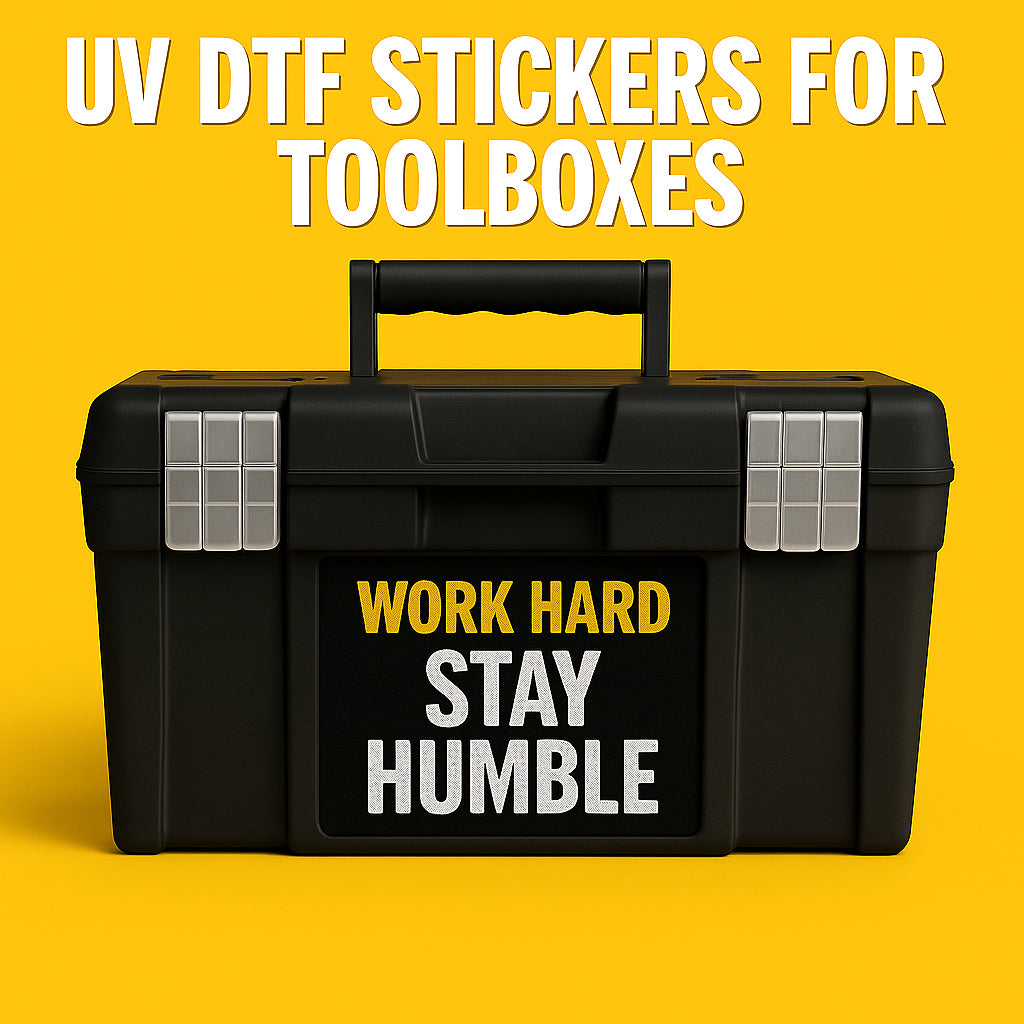 UV DTF Stickers For Toolboxes surface