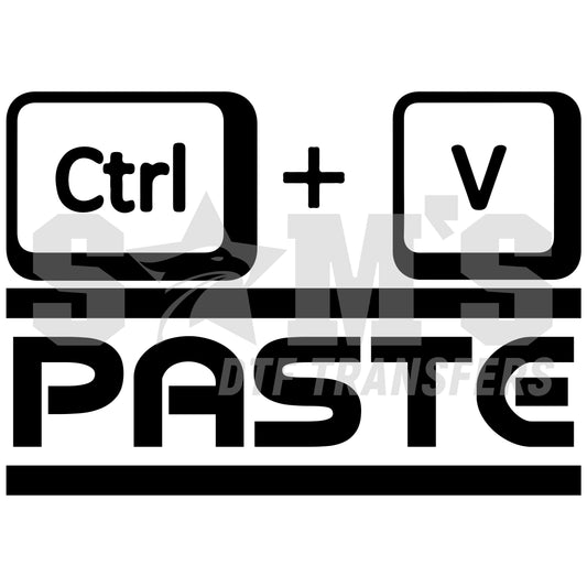 Ctrl + V keyboard shortcut DTF Transfer design for Father's Day