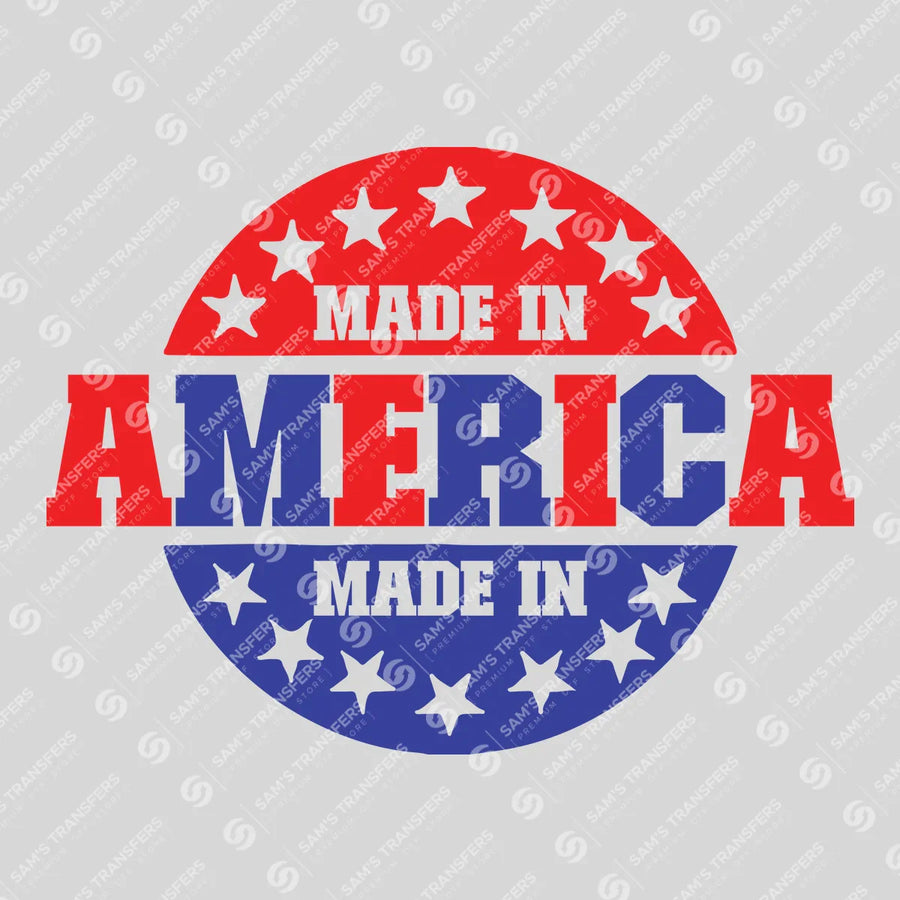 Made in America - 4th of July Ready-to-Press DTF Transfer