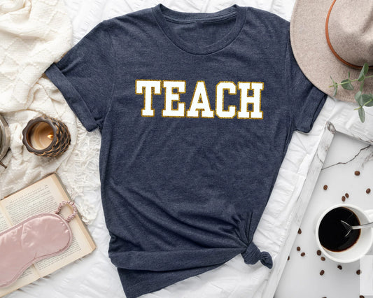 Classic TEACH Teacher-Themed Ready-to-Press DTF Transfer